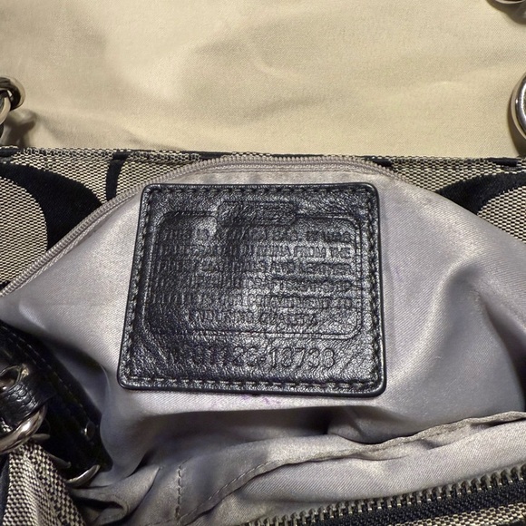 Coach Black and Gray Tote - Picture 6 of 10